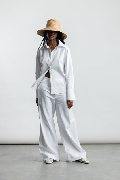 Ilhaam Structured Straight Leg _ 167794 _ White