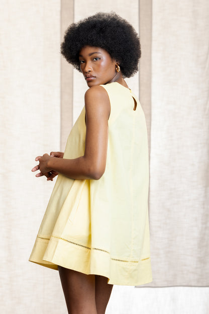 Nwabi Linen Sleeveless Swing Dress