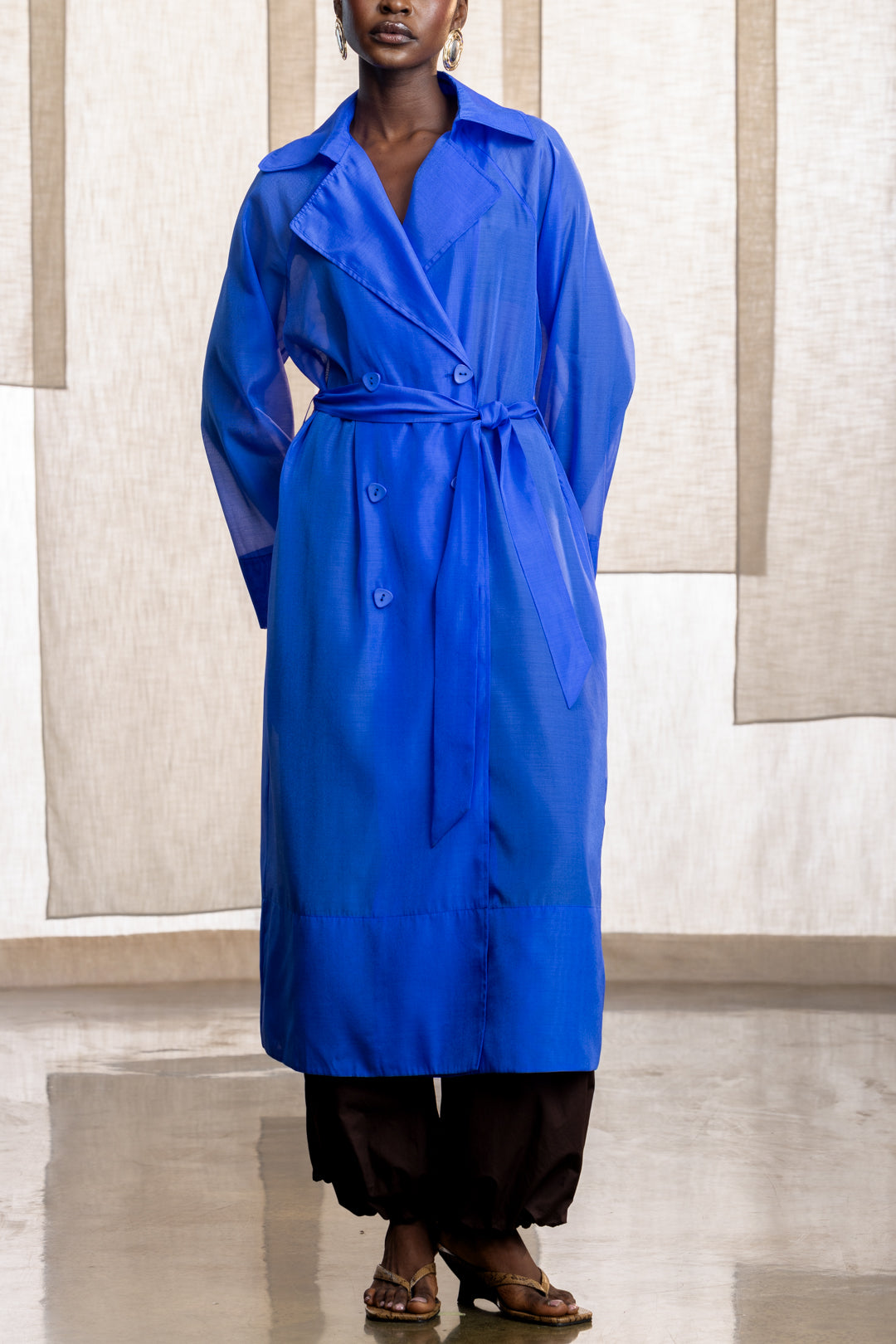 Maxine Sheer Trench Coat