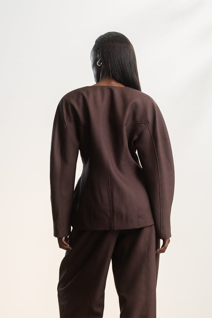 Nyra Barrel Sleeve Blazer