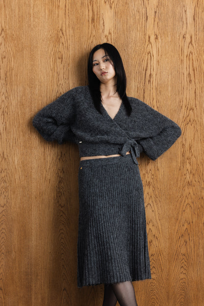 Yoliswa Mock Wrap Knit Top