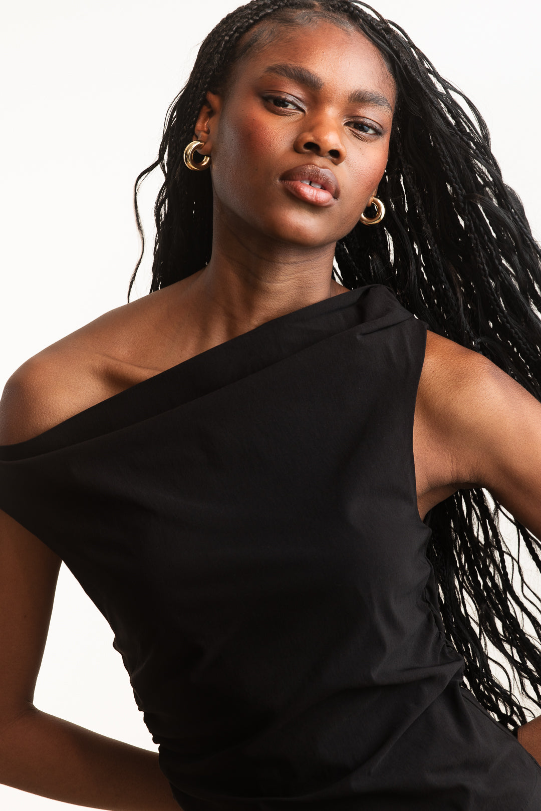 Diketso Slant Neckline Top