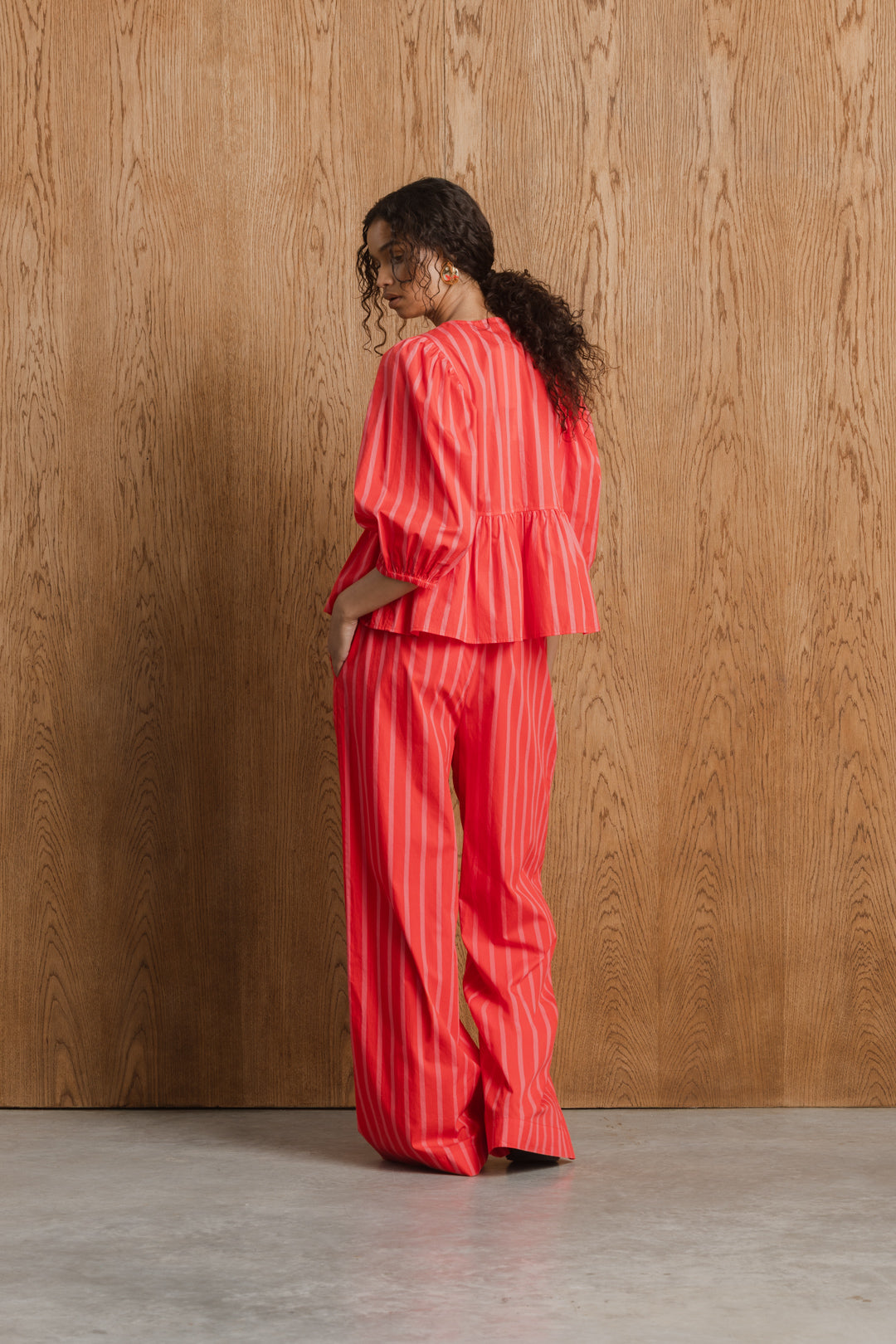 Nomsa Pull On Stripe Trouser
