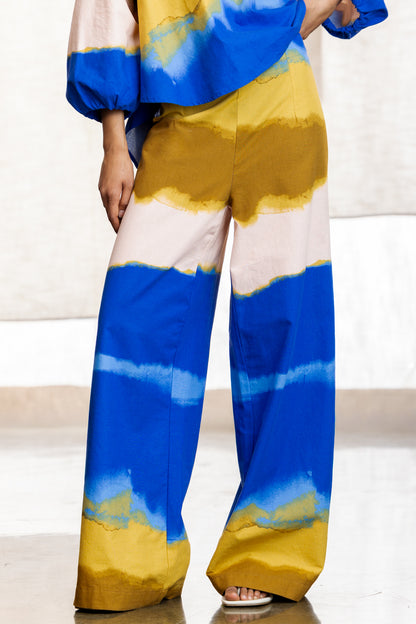 Kiernan Structured Multicolour Wide Leg Pant