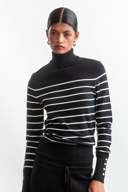 Quinn Poloneck _ 157618 _ Black Texture