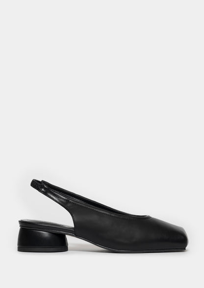 Kiria Square Toe Heel _ 168227 _ Black Texture