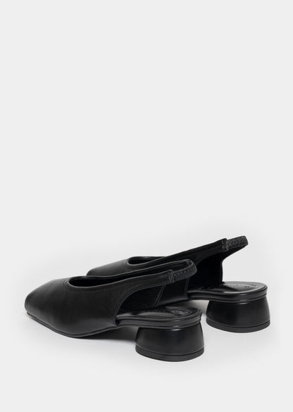 Kiria Square Toe Heel _ 168227 _ Black Texture