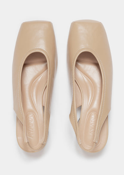 Kiria Square Toe Heel _ 168226 _ Tan