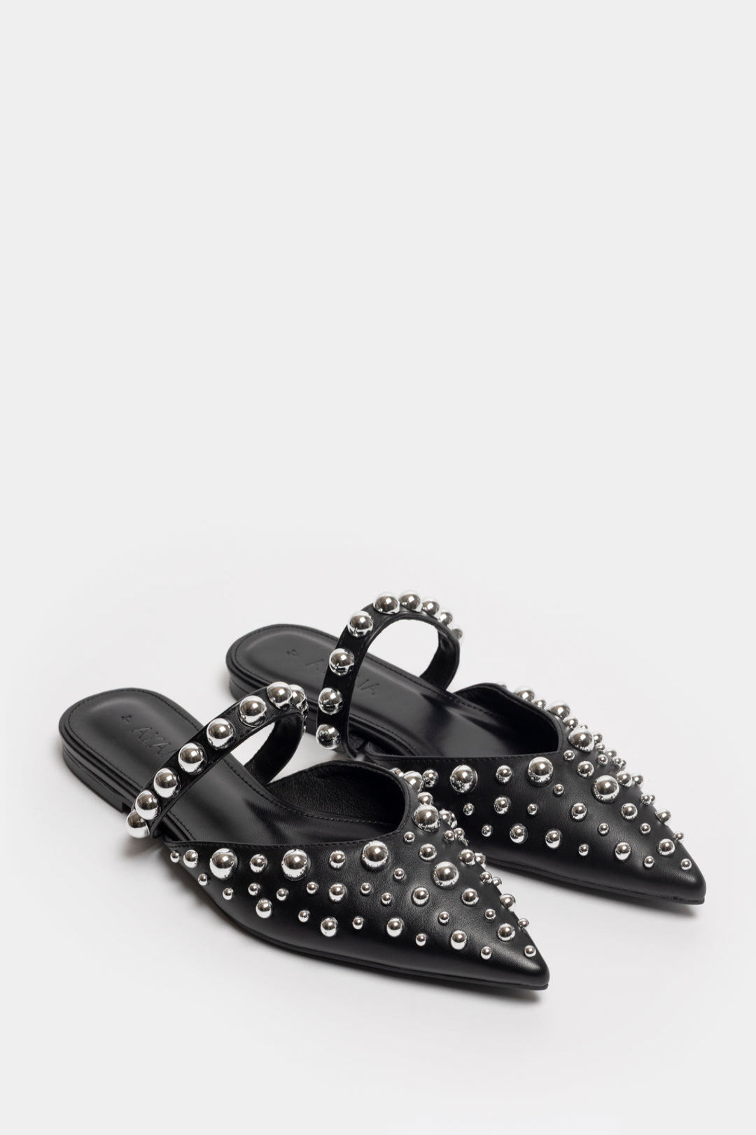 Luleka Studded Pump _ 165572 _ Black Texture