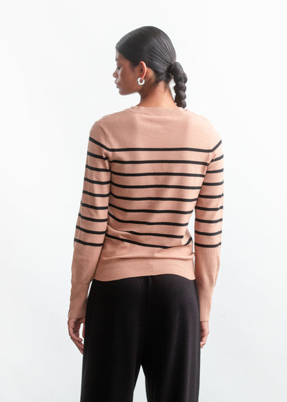 Emma Crewneck Knitwear _ 157609 _ Stone