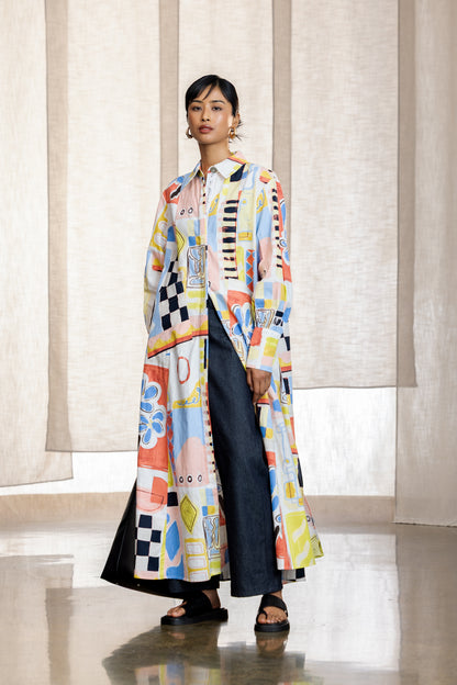 Primrose Printed Maxi Shirt Dress
