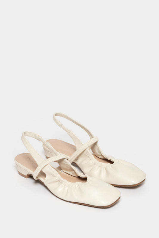 Ayanda Flat Slingback Shoe _ 168061 _ Cream