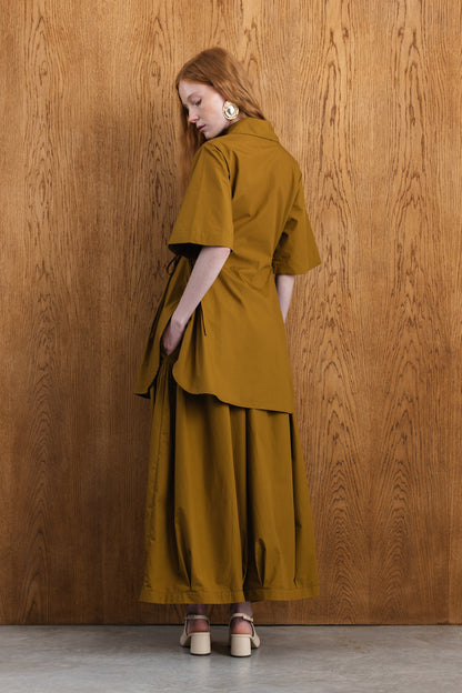 Kourtney Curved Hem Tunic Shirt