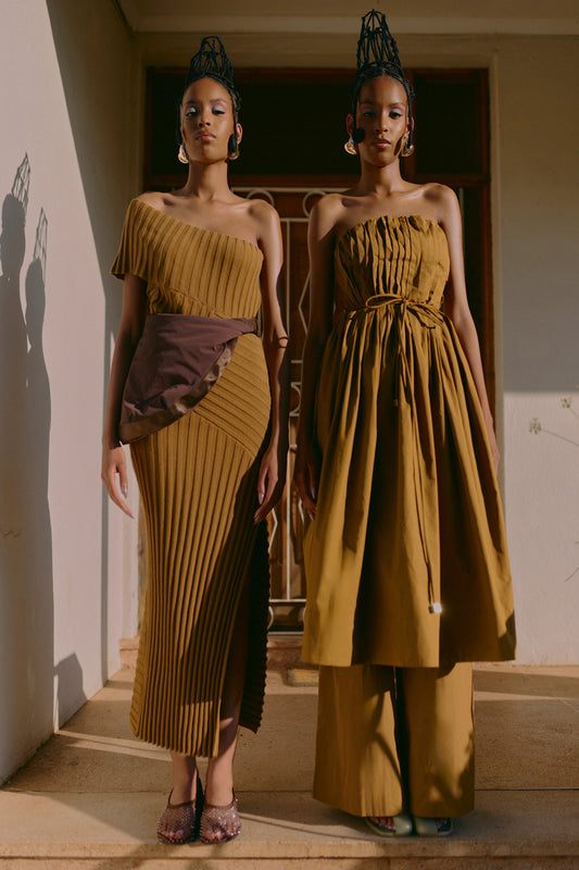 Vuyokazi Knife Pleat Dress