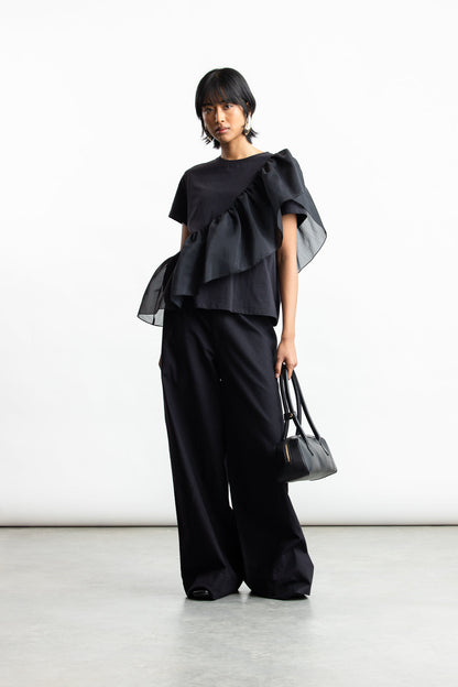 Sibongile Combo Tee _ 170745 _ Black Texture