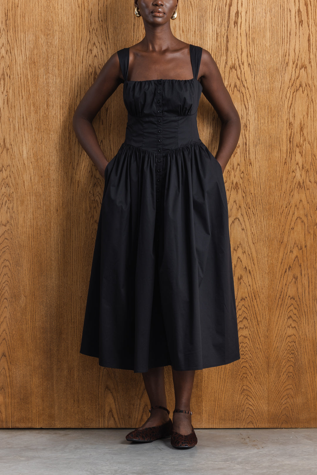 midi dress milkmaid Red boohoo Maternity Milkmaid Midi Dress