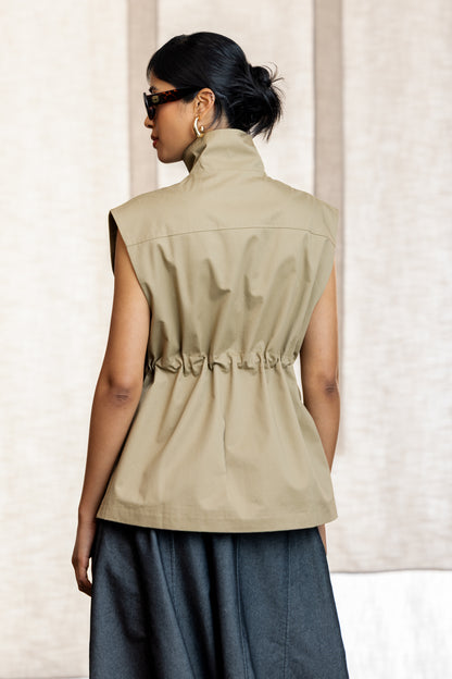 Bia Sleeveless Utility Jacket