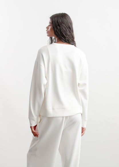 Reign Model Fleece Crew _ 160701 _ Ecru