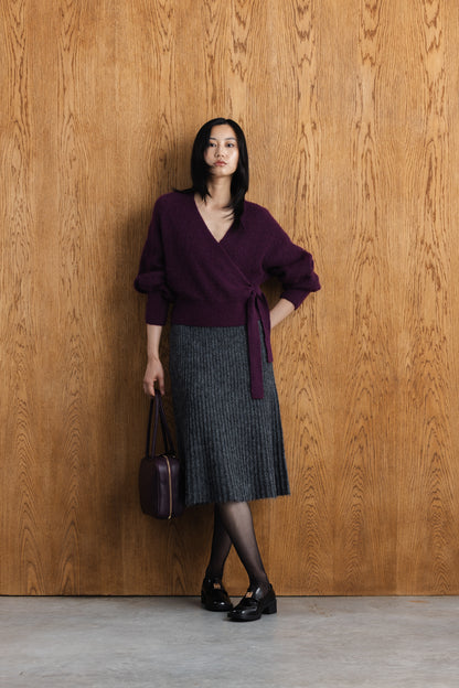 Yoliswa Mock Wrap Knit Top