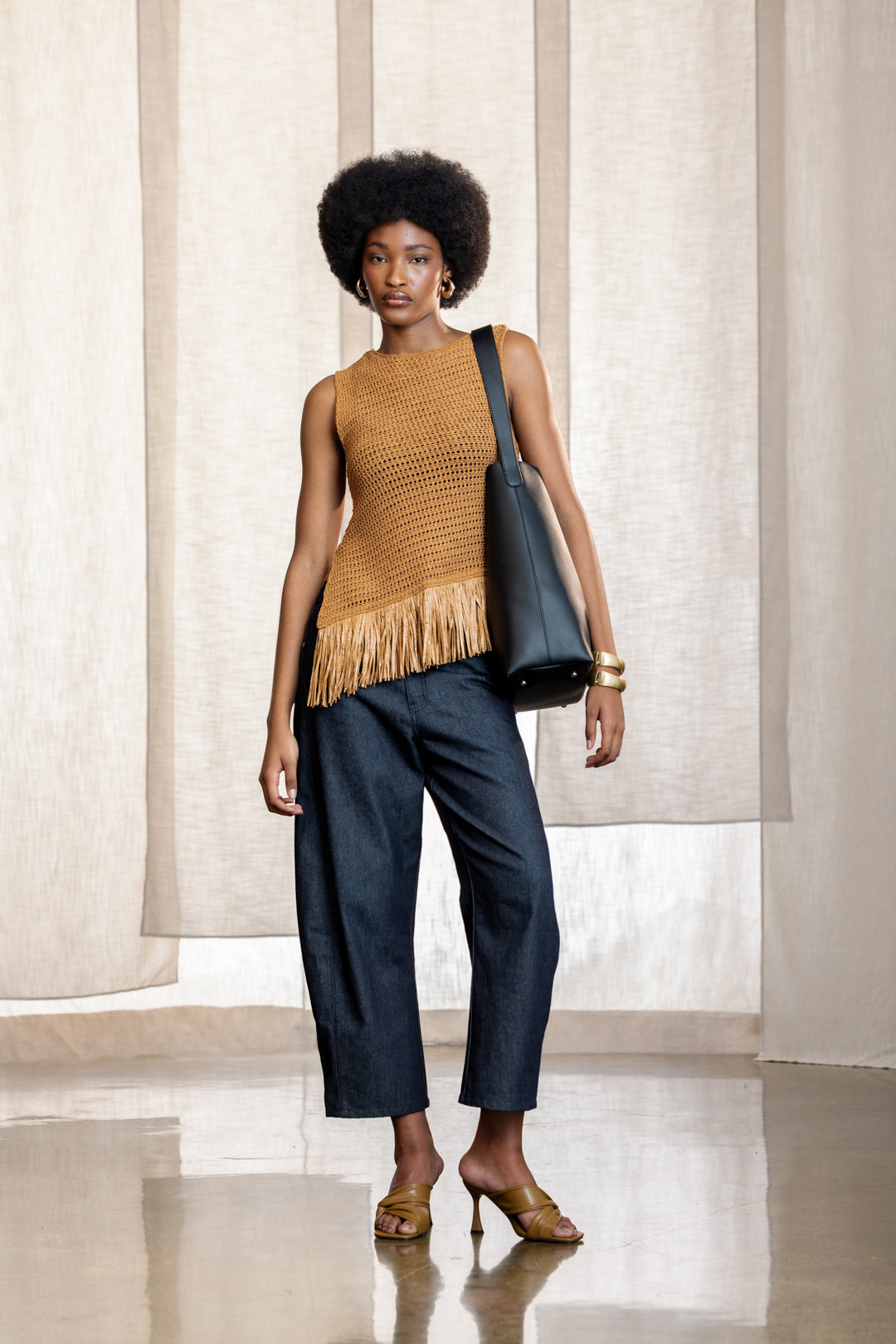 Katniss Fringe Hem Asymm Pullover Top