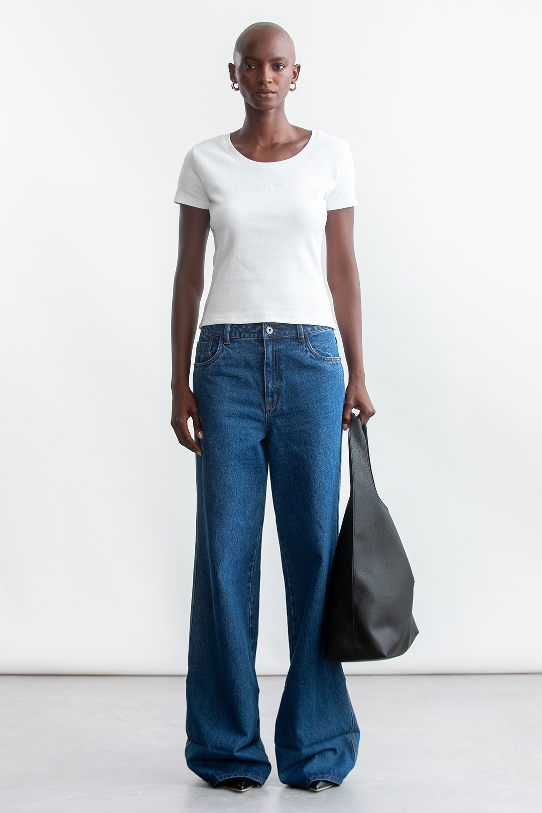 Courtney Rib T-Shirt _ 162435 _ White