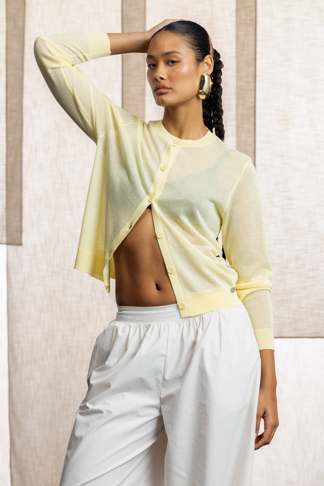 Jordyn Sheer Knit Cardigan