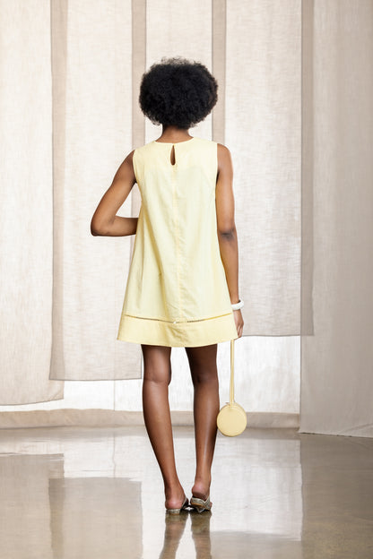 Nwabi Linen Sleeveless Swing Dress