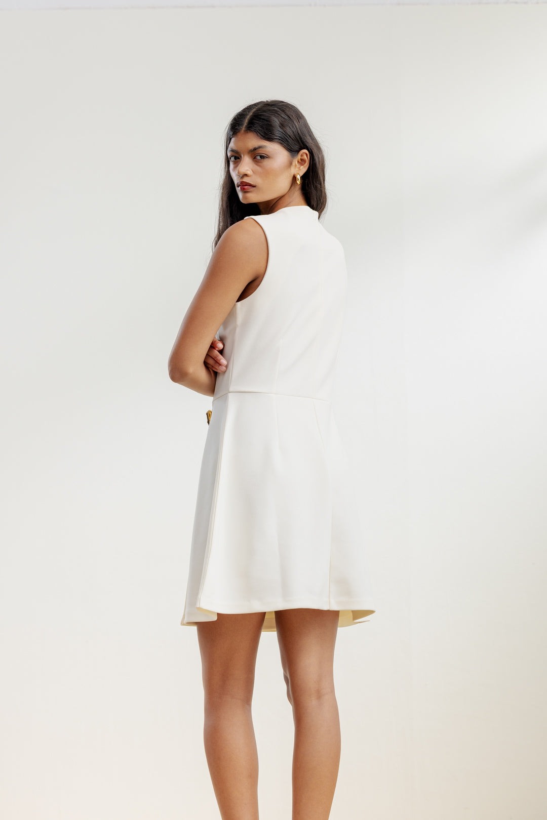 Kera Crepe Knit Mini