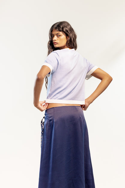 Celeste Satin Wrap Skirt