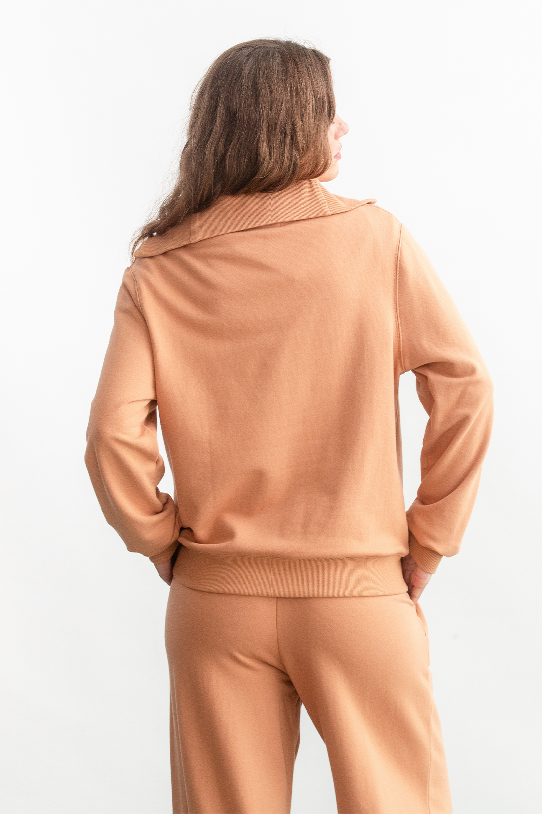 Catherine 1/4 Zip Sweatshirt _ 160258 _ Tan