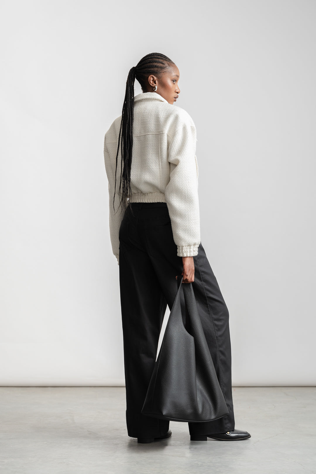 Elzaan Boucle Bomber _ 161448 _ Milk