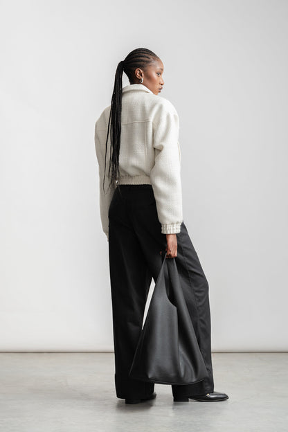 Elzaan Boucle Bomber _ 161448 _ Milk