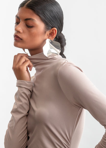 Tallulah Slinky Knit Dress _ 158856 _ Stone