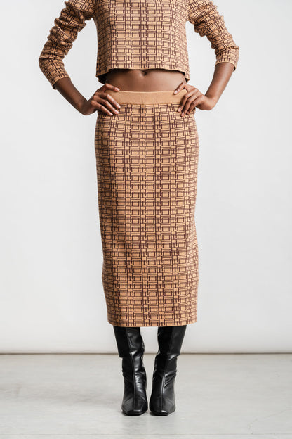 Sonwa Logo Knit Skirt _ 166973 _ Assorted