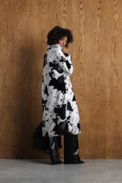 Ntsako Animal Print Fur Coat