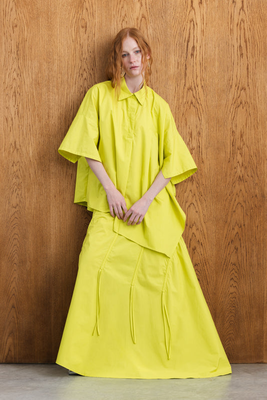 Neema Gauged Dirndle Maxi Skirt