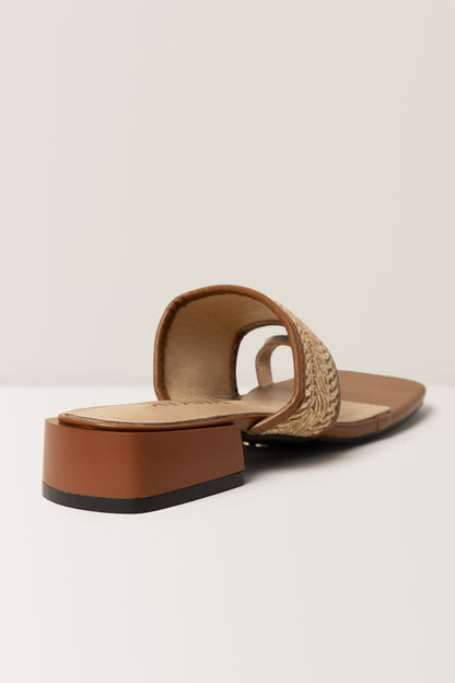 Tintswalo Raffia Toe Post Heel