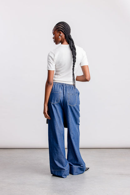 Neo Pull-On Denim _ 163363 _ Blue Denim
