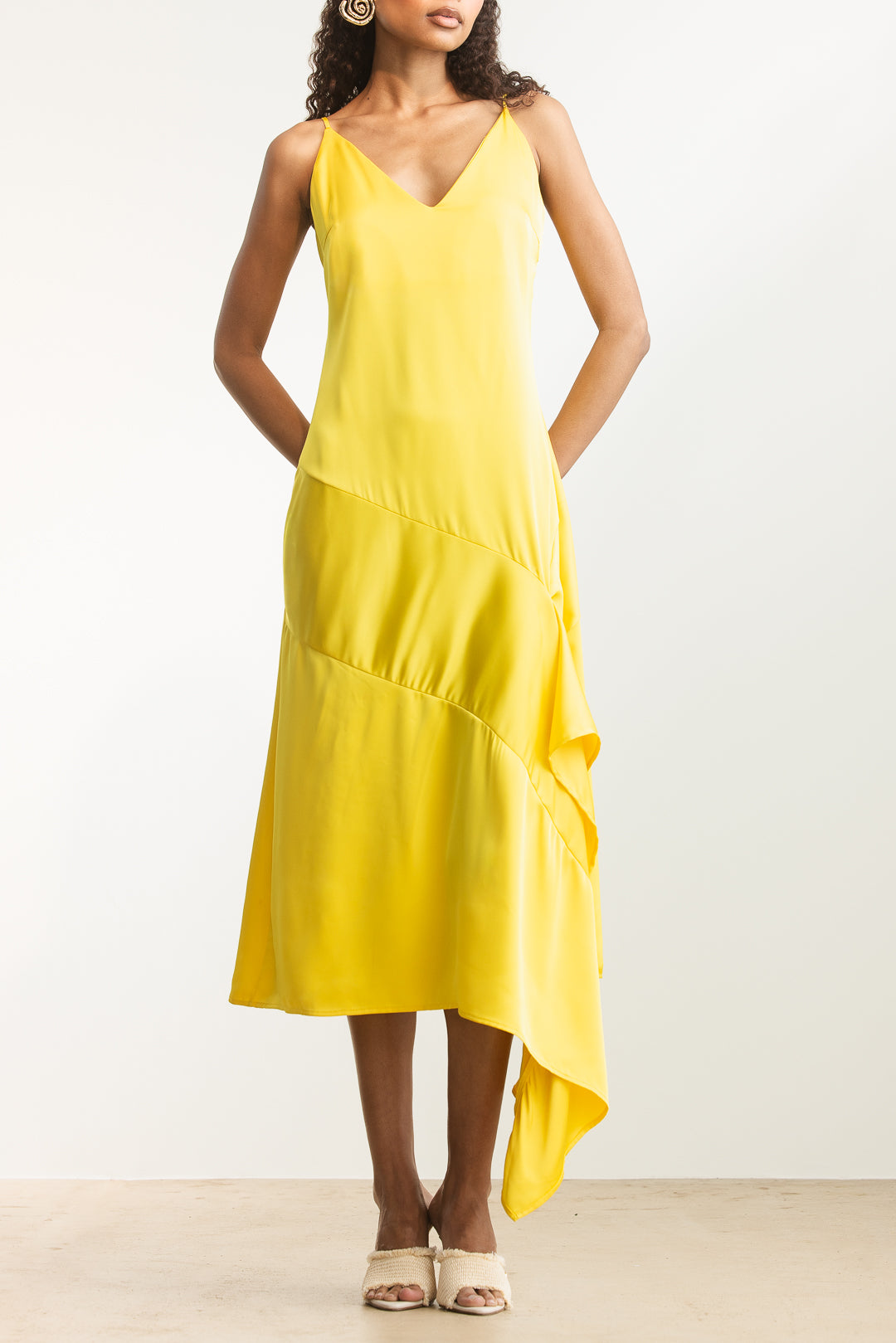 Alani Asymmetrical Slip Dress – AYANA