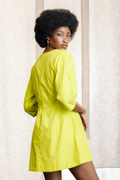 Lidza Puff Sleeve Mini Dress