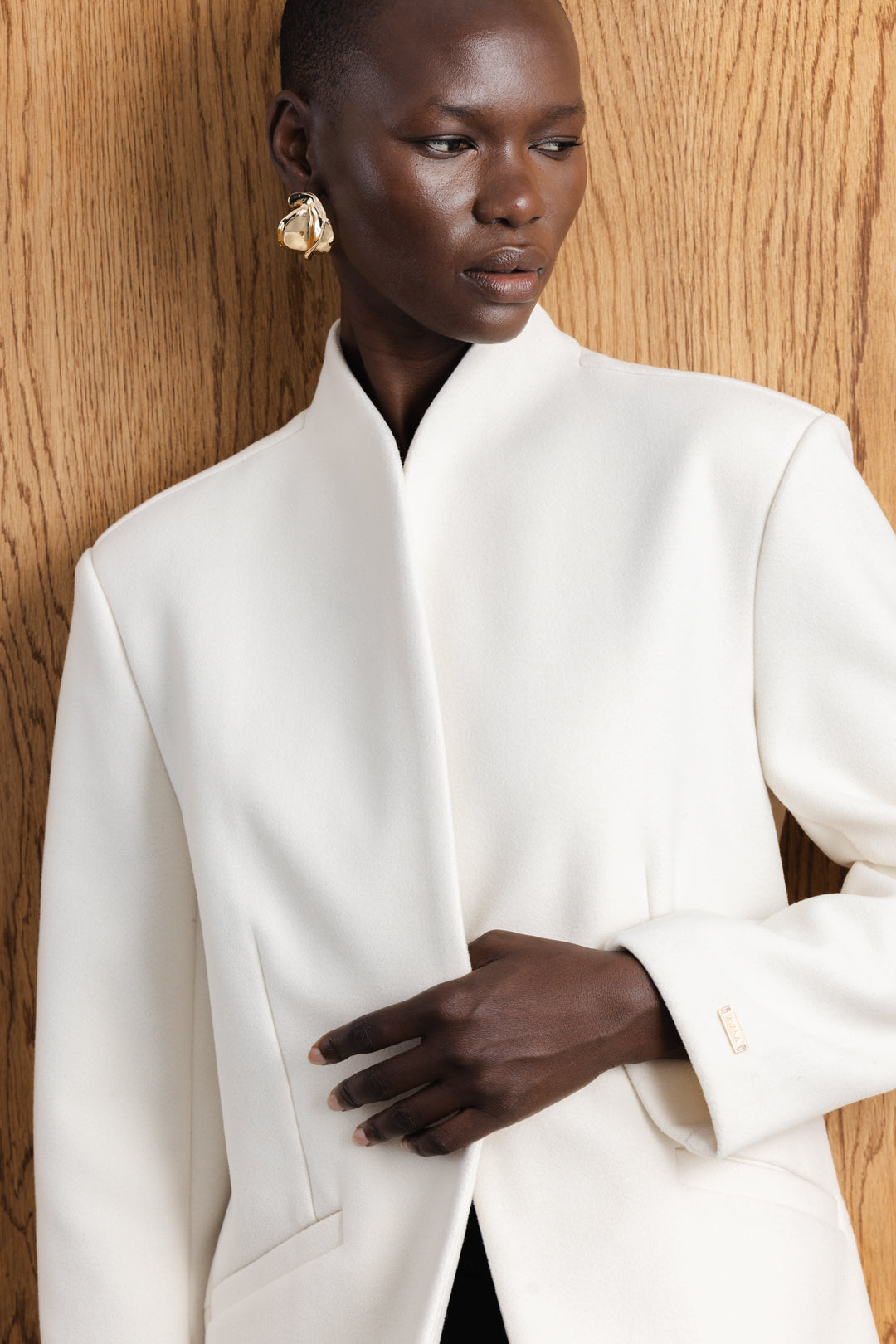 Maia High Collar Coat – AYANA