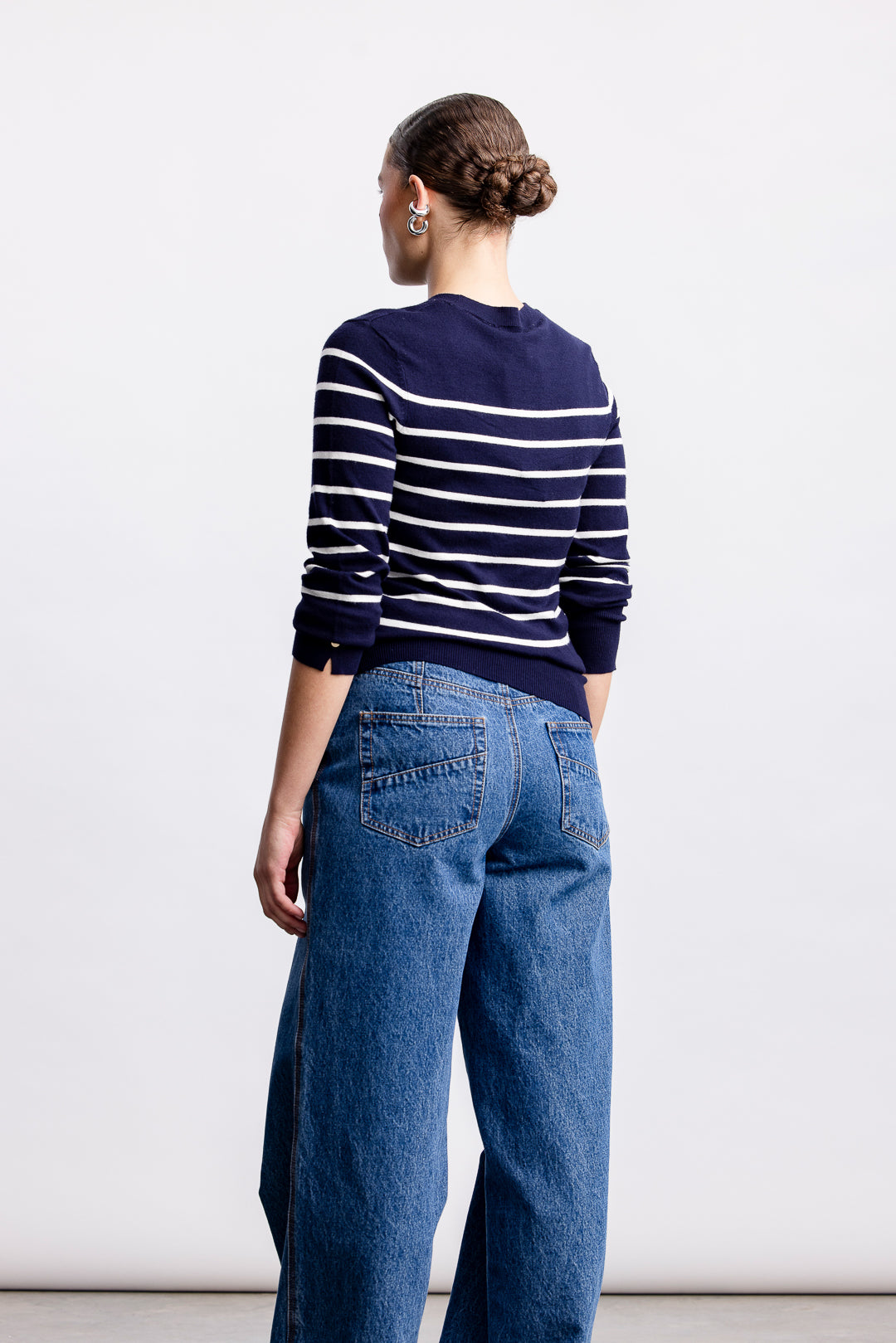 Emma Crewneck Knitwear _ 160090 _ Navy