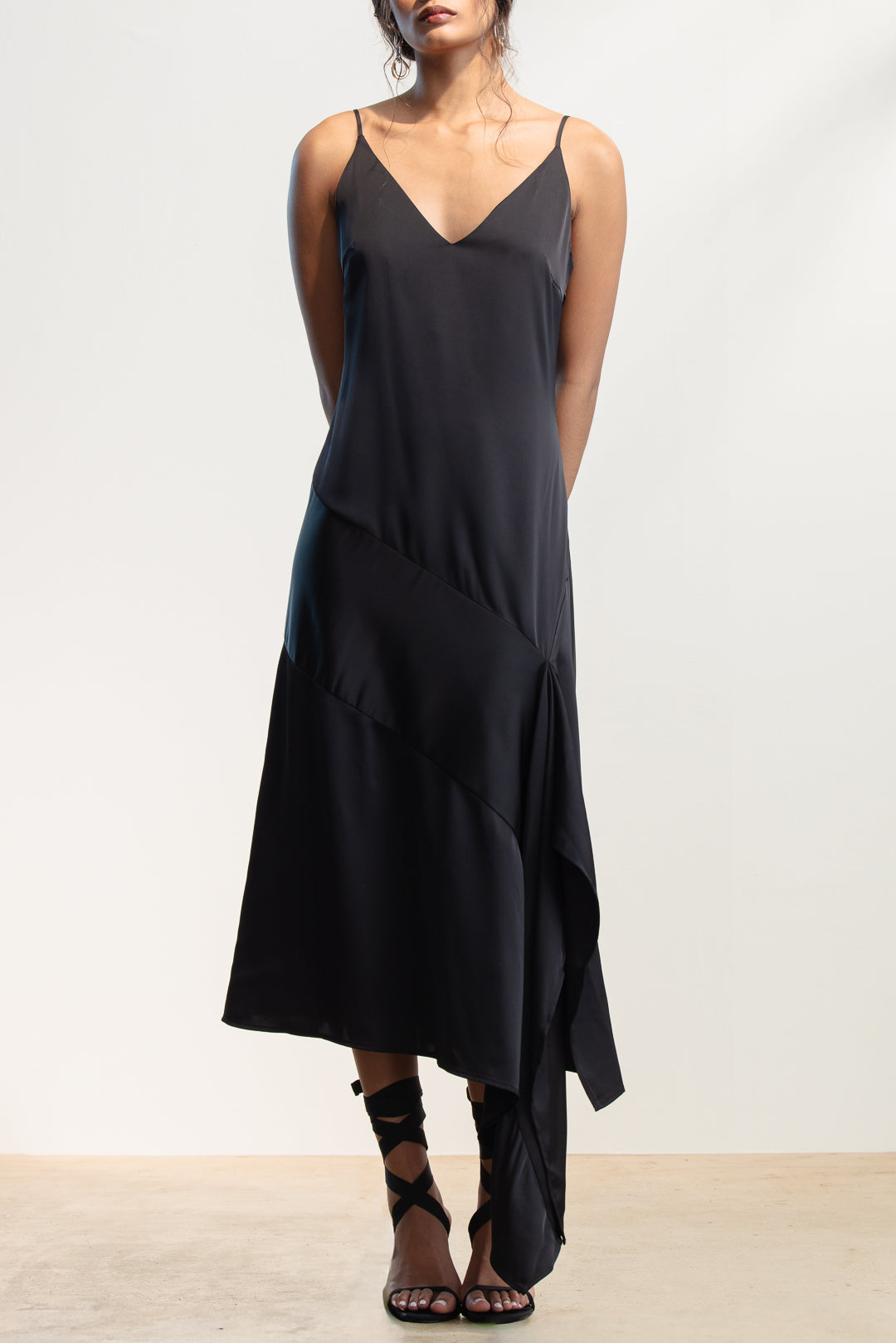 Alani Asymmetrical Slip Dress