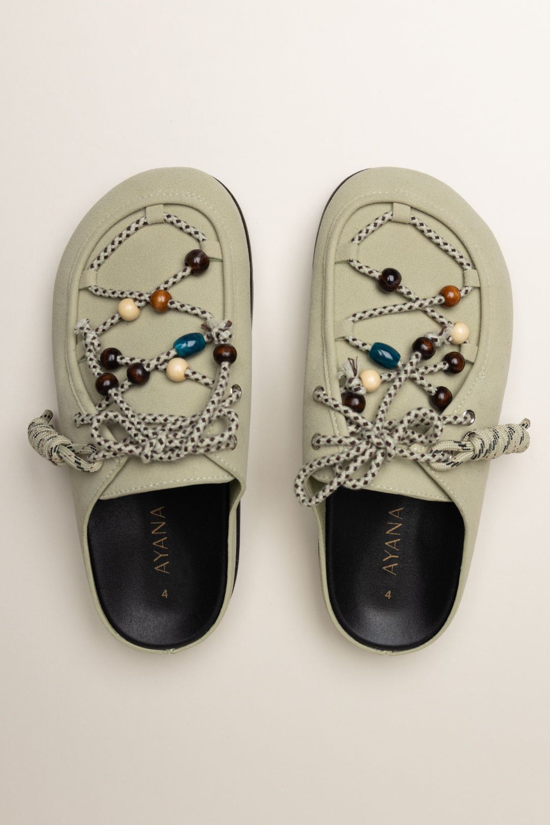 Rina Rope Beaded Slides