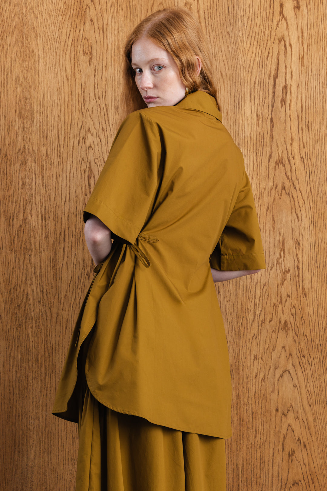 Kourtney Curved Hem Tunic Shirt