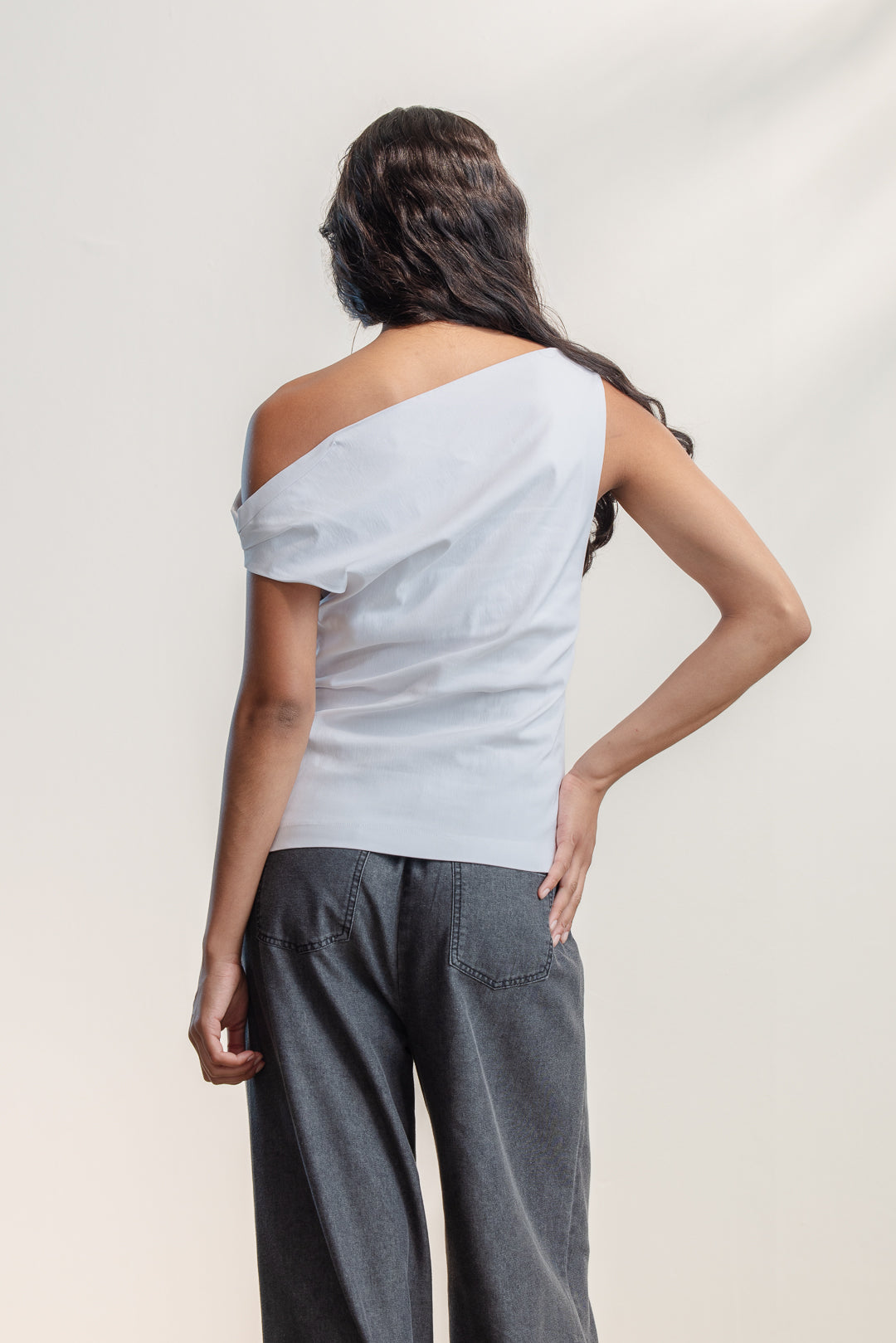 Diketso Slant Neckline Top