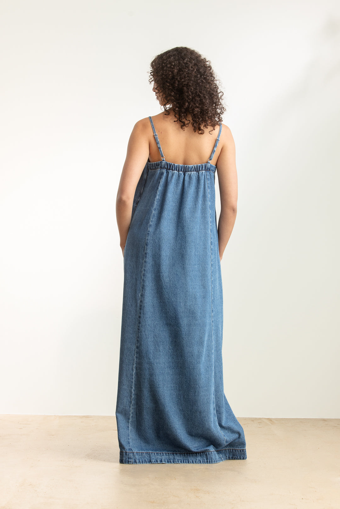 Zandile Denim Trapeze Maxi