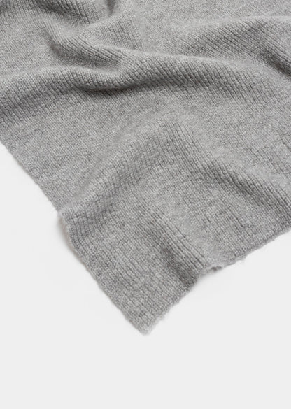 Thalita Rib Knit Scarf _ 160146 _ Grey