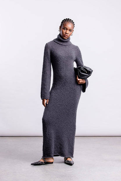 Maryam Knitwear Maxi Dress _ 157103 _ Charcoal