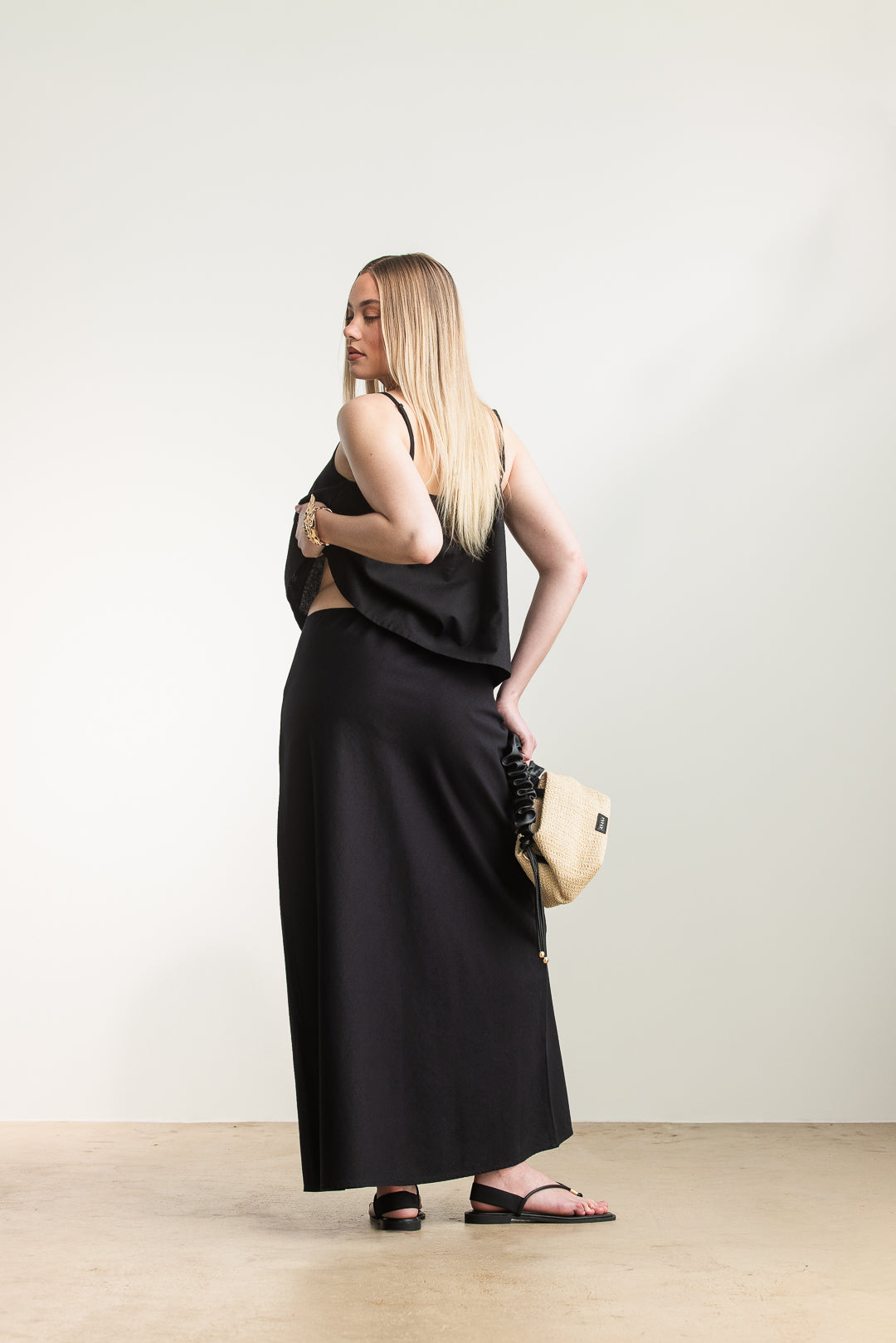 Amanda A-Line Maxi Skirt